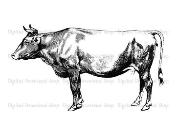 Cow Vintage Image