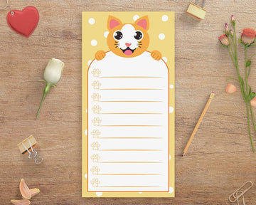 Cute Cat Notepad Printable