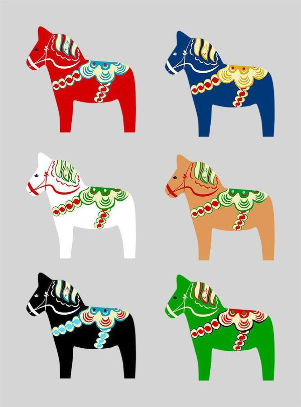 Dala Horse Clipart - The Digital Download Shop