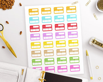 Debt Payoff Printable Planner Stickers