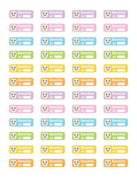 Dentist Printable Planner Stickers - The Digital Download Shop