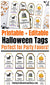 These printable and editable Halloween tags would make wonderful finishing touches to your Halloween party favors or Halloween treat bags! | #Halloween #giftTag #favorTags #labels #DigitalDownloadShop