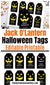 Editable and printable Halloween tags with fun Jack O'Lantern faces! These editable tags would make wonderful finishing touches to Halloween party favors or Halloween treat bags! | #Halloween #treatBags #partyFavors #printable #DigitalDownloadShop