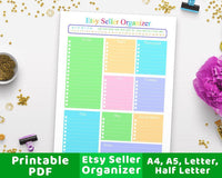Etsy Seller Planner Printable - The Digital Download Shop