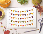 Fall Bunting Clipart - The Digital Download Shop