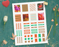 Fall Weekly Sticker Set Printable Planner Stickers