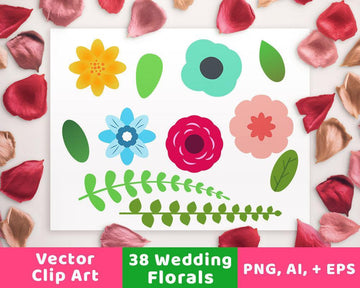 Floral Wedding Clipart