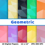 Geometric Digital Paper - The Digital Download Shop