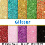 Glitter Digital Paper - The Digital Download Shop