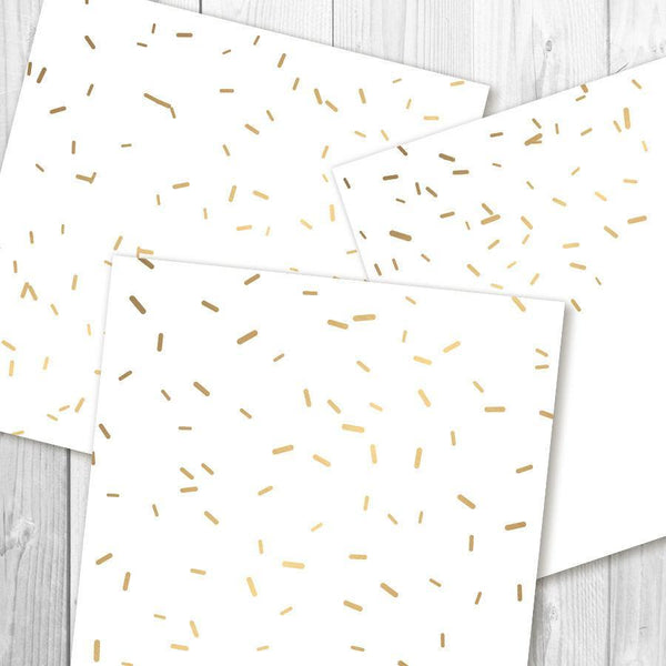 Gold Sprinkles Digital Paper - The Digital Download Shop