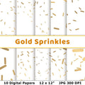Gold Sprinkles Digital Paper