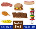 Grilled Food Clipart
