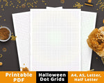 Halloween Dot Grid Bullet Journal Printable - The Digital Download Shop