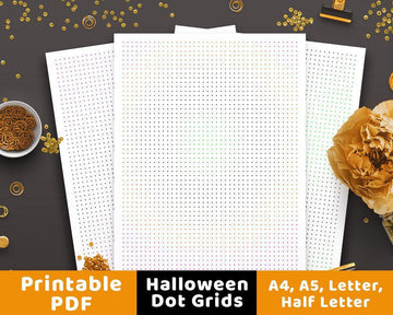 Halloween Dot Grid Bullet Journal Printable