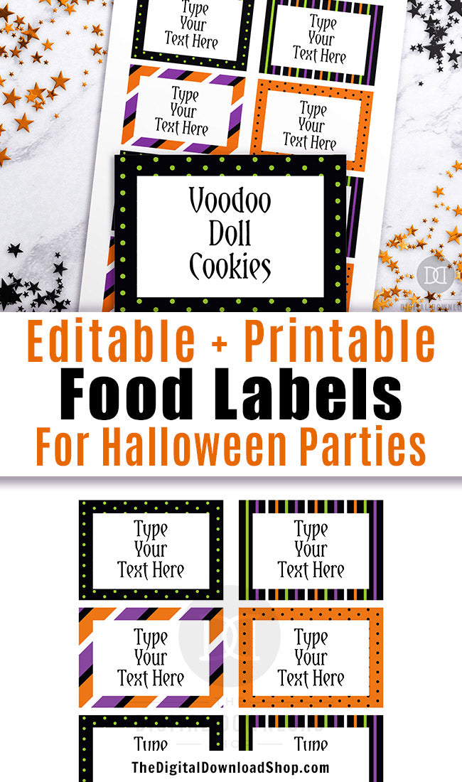Halloween Food Labels Printable Editable | The Digital Download Shop halloween-food-labels-printable-editable-the-digital-download-shop