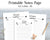 Notes Page Printable - The Digital Download Shop