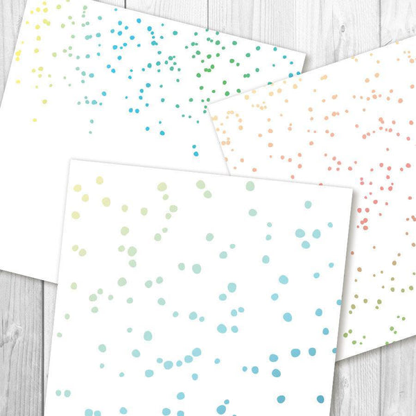 Pastel Confetti Digital Paper - The Digital Download Shop