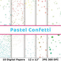 Pastel Confetti Digital Paper