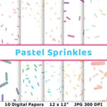 Pastel Sprinkles Digital Paper