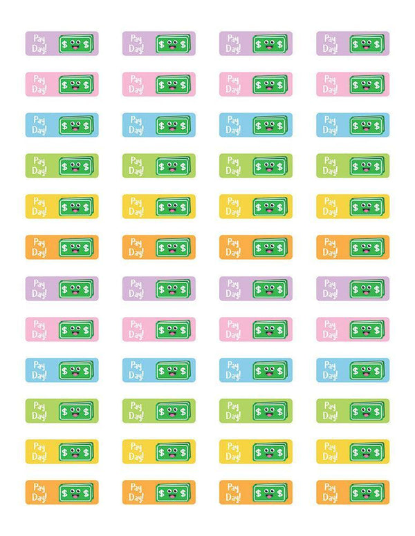 Pay Day Printable Planner Stickers - The Digital Download Shop
