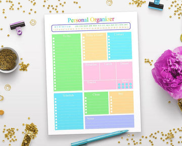 Personal Organizer Daily Planner Printable