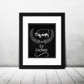 Pig Le Cochon Chalkboard Printable Wall Art