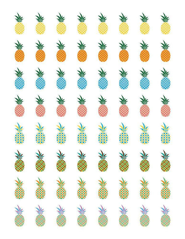 Pineapple Printable Planner Stickers - The Digital Download Shop