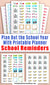Planner Starter Kit: Student Stickers- Whether you're new to planning, or just new to including your school schedule in your planner, this student stickers starter kit has everything you need to start planning out the school year! | school planner stickers, education stickers, teacher planner stickers, #plannerStickers #printableStickers #DigitalDownloadShop