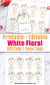 Favor Tags Printable- White Flowers