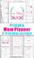 Printable mom planner / mom binder with watercolor flowers. This home management binder printable is a must for busy moms! Use it to record important information and reminders related to your family, your finances, and yourself! | busy mom binder, home binder, household binder, household planner, SAHM, stay at home mom, working mom, #printable #planner #DigitalDownloadShop