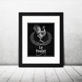 Rooster Le Poulet Chalkboard Printable Wall Art