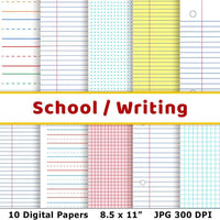 School Digital Papers - The Digital Download Shop