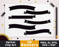 Simple Banners Clipart