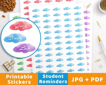 Student Printable Planner Stickers
