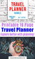 Travel /Vacation Planner Printable Bundle- Use these vacation planner printables to prepare for your trip and keep track of important information! | #travel #vacation #planner #printable #DigitalDownloadShop