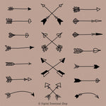 Tribal Arrow Clipart - The Digital Download Shop
