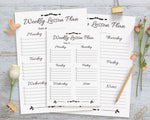 Weekly Lesson Plan Printable - The Digital Download Shop