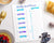 Weekly Meal Planner Printable- Watercolor Banners - The Digital Download Shop
