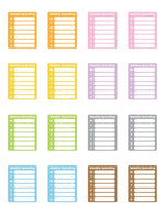 Weekly Spending Printable Planner Stickers - The Digital Download Shop