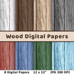 Wood Digital Paper - The Digital Download Shop