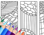 Zendoodle Coloring Page Bookmark Printables - The Digital Download Shop